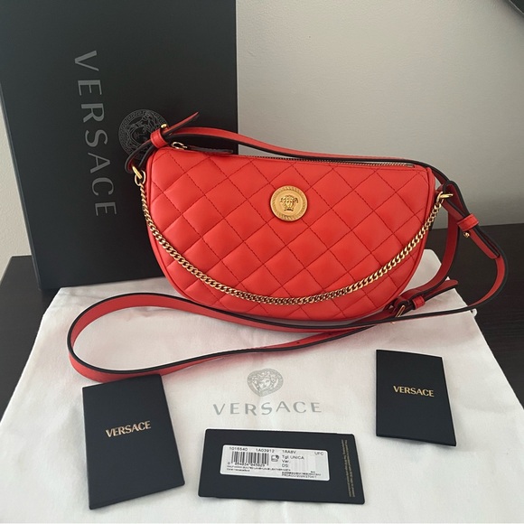 Versace Handbags - Versace Quilted Crossbody Bag 💯 Authentic